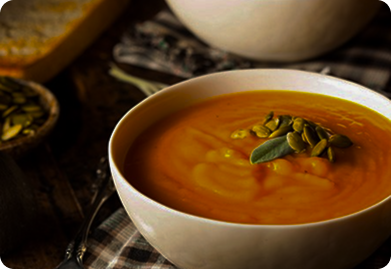 Crema de calabaza especiada
